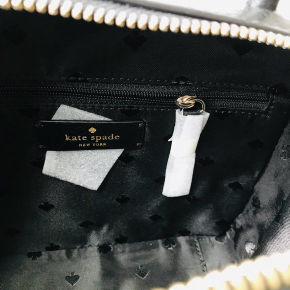 Kate Spade Maddy Top Handle Crossbody Camera Leather Bag Purse Black - Picture 8 of 9